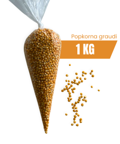 Popkorna graudi Mushroom 1 kg iepakojumā